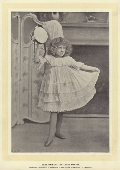 Miss Kelly, the Child Dancer by English Photographer